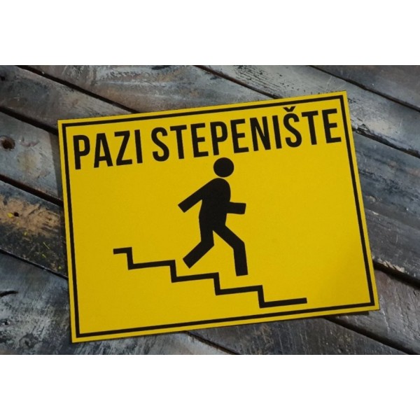Pazi stepenište-Tabla