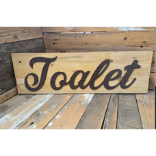 Toalet drveni natpis Toalet drveni natpis