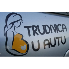 Trudnica u autu-Nalepnica Trudnica u autu-Nalepnica
