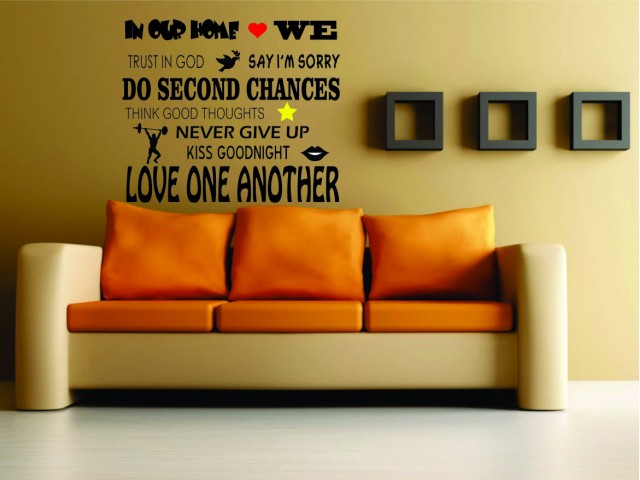 Nalepnica LOVE ONE ANOTHER Nalepnica LOVE ONE ANOTHER
