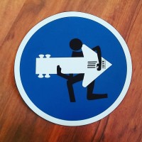 Ukrasni znak/tabla-Gitarista Ukrasni znak/tabla-Gitarista